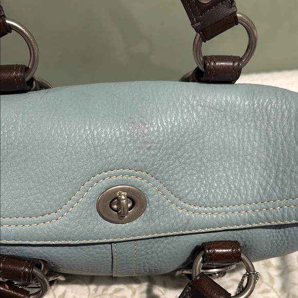 Coach Vintage Chelsea Satchel in Light Blue - EUC! - Picture 4 of 6